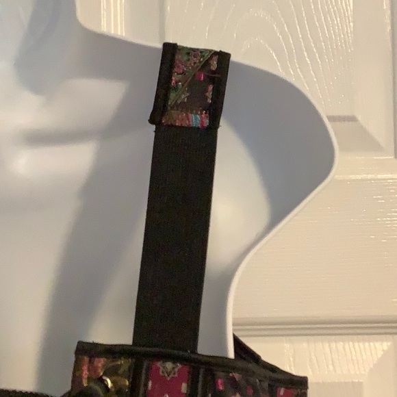 Multicolor Shimmery Nightclub Boned Adjustable Sexy Lace Up Bustier Corset Top L - Picture 6 of 7